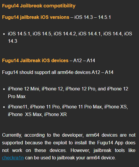 Fugu iOS 15.0 - iOS 15.4 Untethered Jailbreak