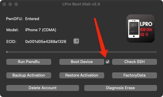 Lpro Boot disk 2.0 Release Bypass iCloud Bypass Passcode & Disable Device iOS 15-15.5