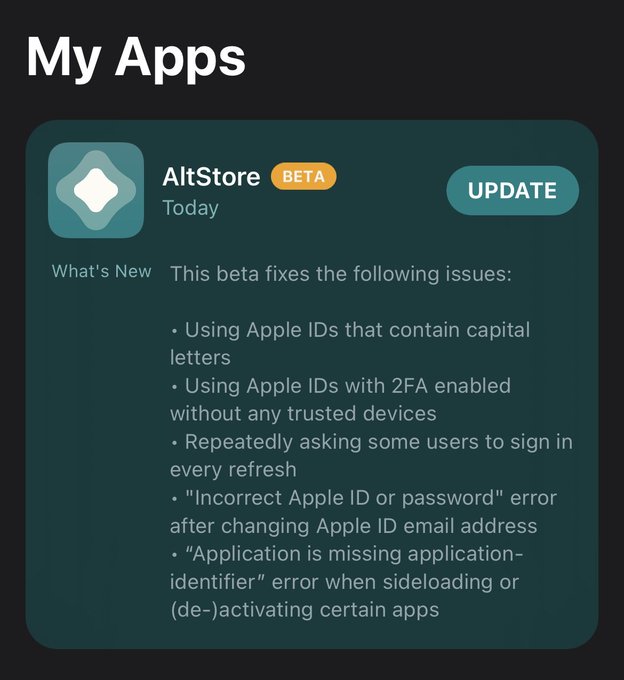 AltServer 1.5.1b Compatibility iOS 15.6 and macOS Monterey 12.5