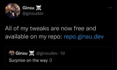 Ginsu moves all jailbreak tweaks from Havoc to the personal repository, makes them all free